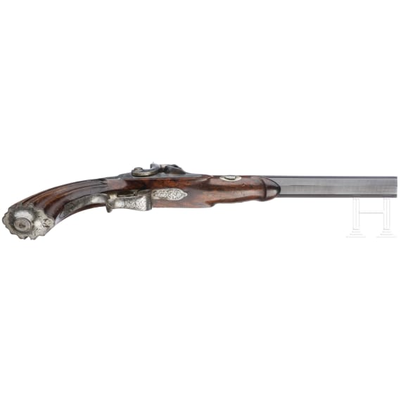 A pair of cased percussion pistols by Lepage Moutier, Paris, circa 1850