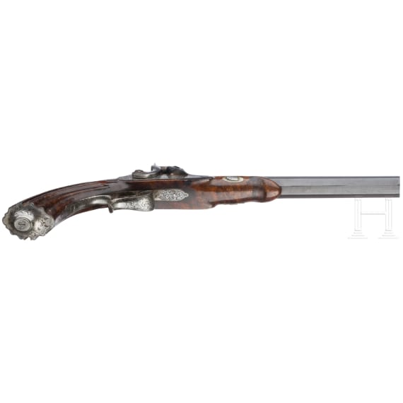 A pair of cased percussion pistols by Lepage Moutier, Paris, circa 1850