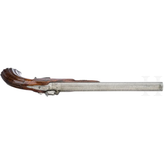 A cased pair of percussion pistols by Jansen in Brussels, circa 1850