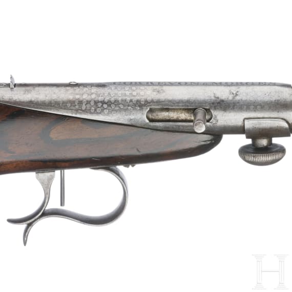 A Swiss parlour pistol by Correvon in Morges, circa 1850