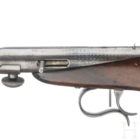 A Swiss parlour pistol by Correvon in Morges, circa 1850