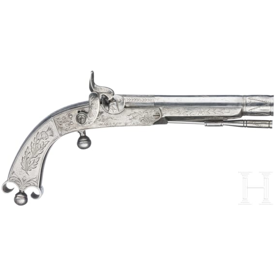 A Scottish all-metal percussion pistol, ca. 1850