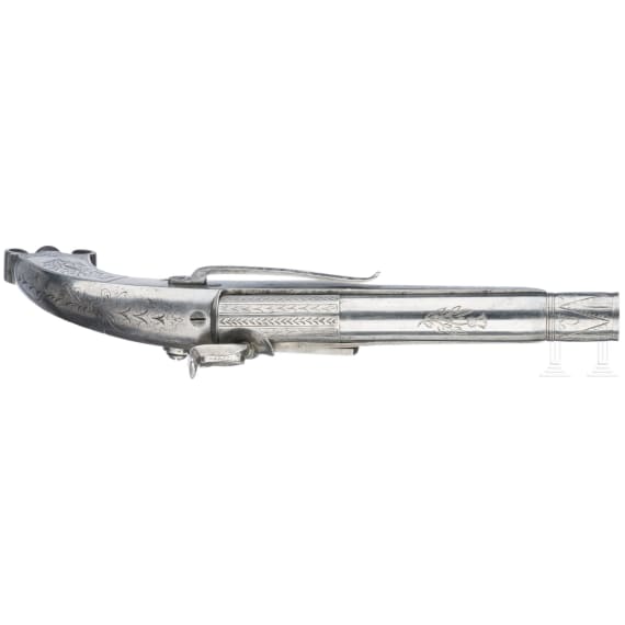 A Scottish all-metal percussion pistol, ca. 1850
