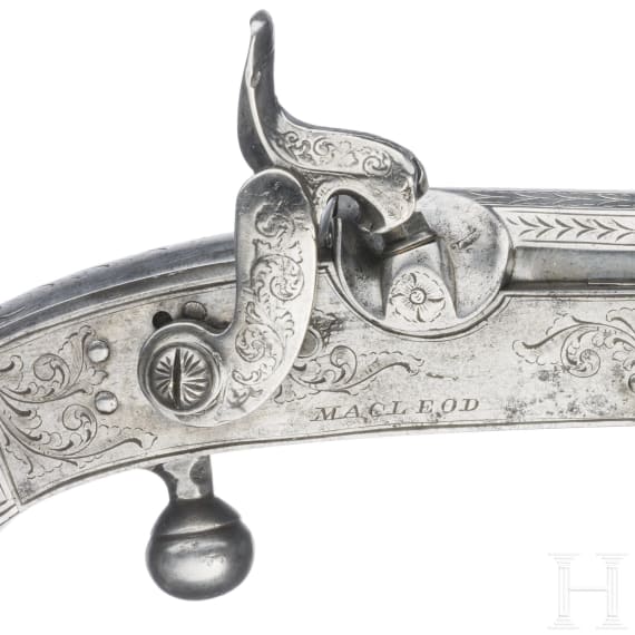 A Scottish all-metal percussion pistol, ca. 1850