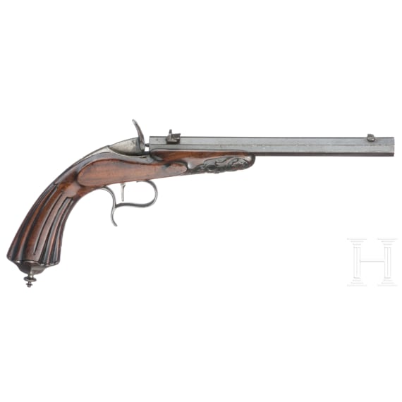 A German percussion target pistol, circa 1860