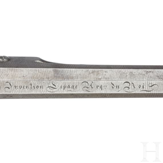 A breech loading percussion pistol, Lepage system, France, ca. 1860