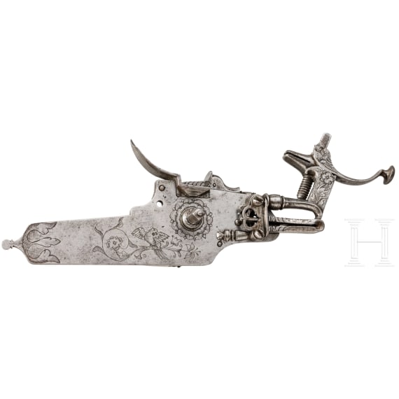 A German engraved wheel lock, 1st half of the 18th century