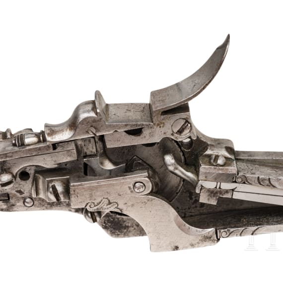 A German engraved wheel lock, 1st half of the 18th century