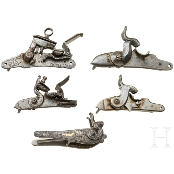 A small collection of locks, 18th/19th century