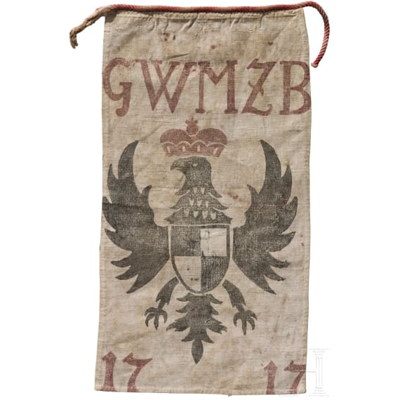 Jagdlappen des Georg Wilhelm Markgraf von Brandenburg, datiert 1717