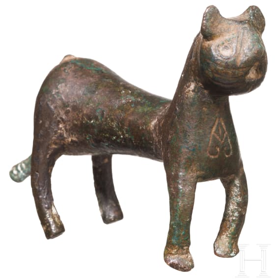 Bronzeplastik eines Panthers, seldschukisch, 12. - 13. Jhdt.