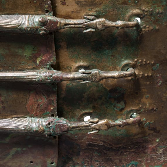Mittelitalischer Bronzeg&uuml;rtel mit drei G&uuml;rtelhaken, 3. Jhdt. v. Chr.