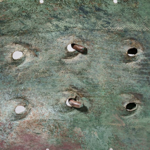 Mittelitalischer Bronzeg&uuml;rtel mit zwei G&uuml;rtelhaken, 3. Jhdt. v. Chr.