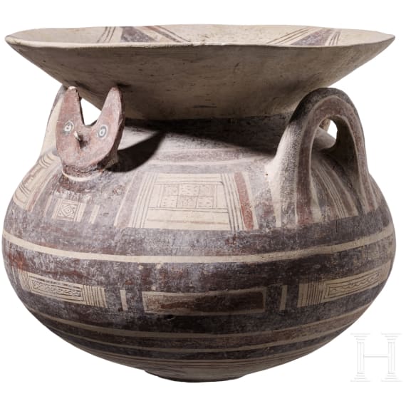Daunische Olla mit geometrischer Bemalung, 5. Jhdt. v. Chr.