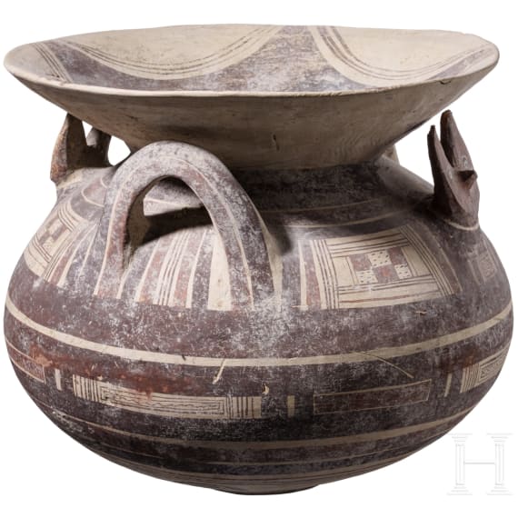 Daunische Olla mit geometrischer Bemalung, 5. Jhdt. v. Chr.