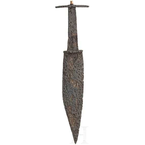 Messer mit "karpfenf&ouml;rmiger" Klinge, sp&auml;tr&ouml;misch, 4. - fr&uuml;hes 5. Jhdt. n. Chr.