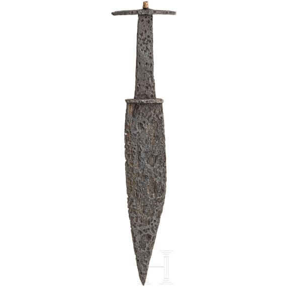 Messer mit "karpfenf&ouml;rmiger" Klinge, sp&auml;tr&ouml;misch, 4. - fr&uuml;hes 5. Jhdt. n. Chr.