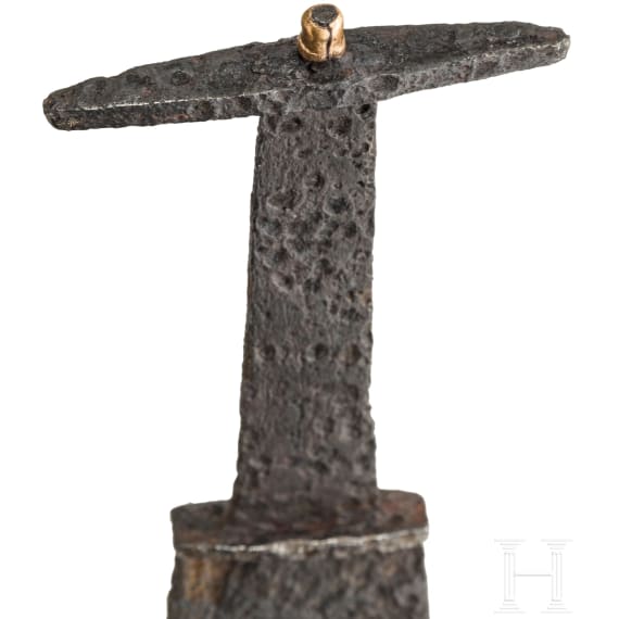 Messer mit "karpfenf&ouml;rmiger" Klinge, sp&auml;tr&ouml;misch, 4. - fr&uuml;hes 5. Jhdt. n. Chr.