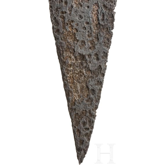 Messer mit "karpfenf&ouml;rmiger" Klinge, sp&auml;tr&ouml;misch, 4. - fr&uuml;hes 5. Jhdt. n. Chr.