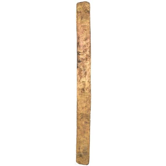 14,65 kg schwerer Messingbarren mit drei Stempeln, r&ouml;misch, 1. Jhdt. n. Chr.