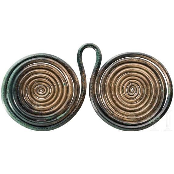 Brillenspirale, sp&auml;te Bronzezeit, 13. - 12. Jhdt. v. Chr.