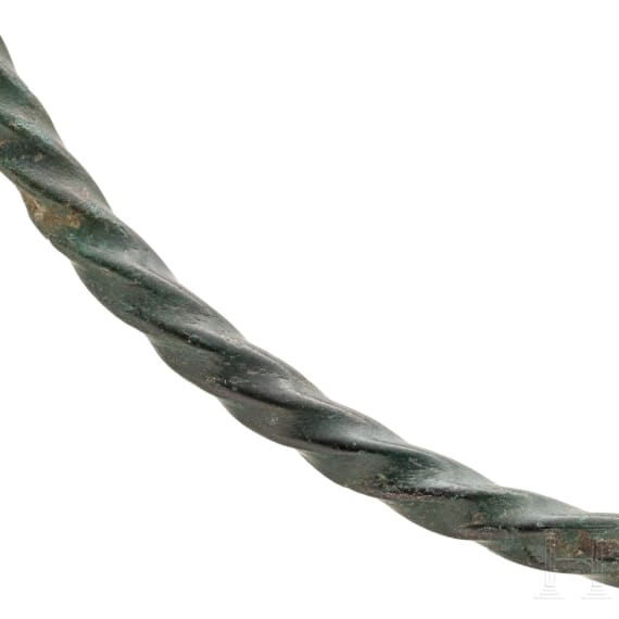 Sp&auml;tbronzezeitlicher Halsreif, S&uuml;dosteuropa, 13. - 12. Jhdt. v. Chr.
