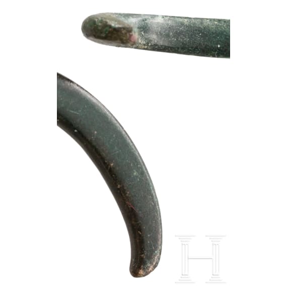 Halsring und Kette aus Spiralrollen mit Radanh&auml;nger, Urnenfelderzeit, 12. - 11. Jhdt. v. Chr.