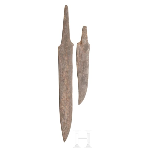 Zwei merowingische Saxklingen, 6./7. Jhdt.