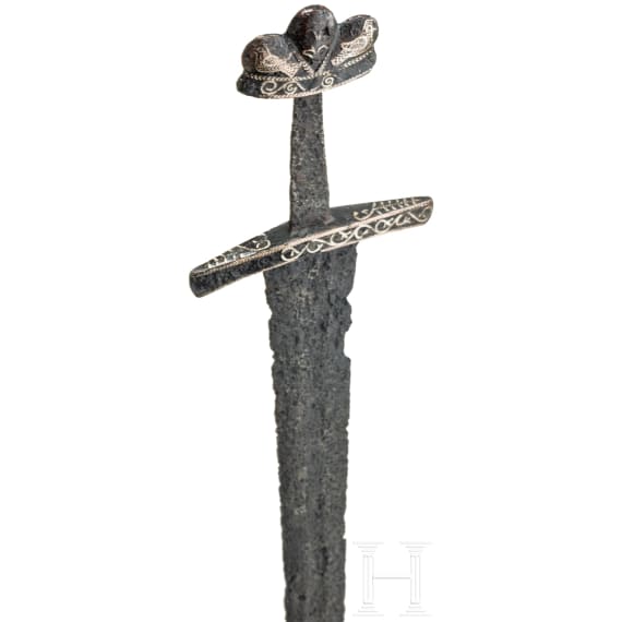 Wikingerschwert mit Tauschierung im Ringerike-Stil, ausgehendes 10. - fr&uuml;hes 11. Jhdt.