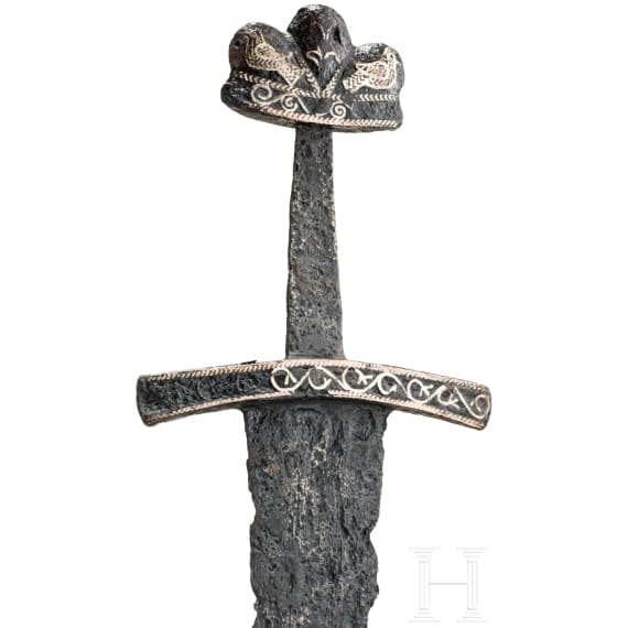 Wikingerschwert mit Tauschierung im Ringerike-Stil, ausgehendes 10. - fr&uuml;hes 11. Jhdt.