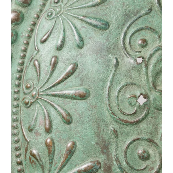 Nachempfindung der Bronzeabdeckung eines Hoplitenschilds mit Medusenhaupt, Historismus, sp&auml;tes 19. Jhdt.
