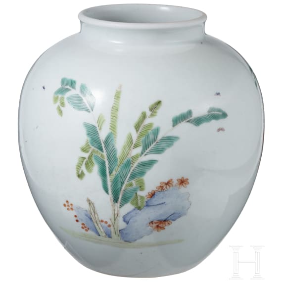 Famille-Rose-Ingwertopf, China, wohl Yongzheng-Periode, 18. Jhdt.