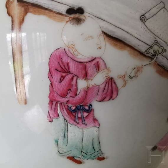 Famille-Rose-Ingwertopf, China, wohl Yongzheng-Periode, 18. Jhdt.