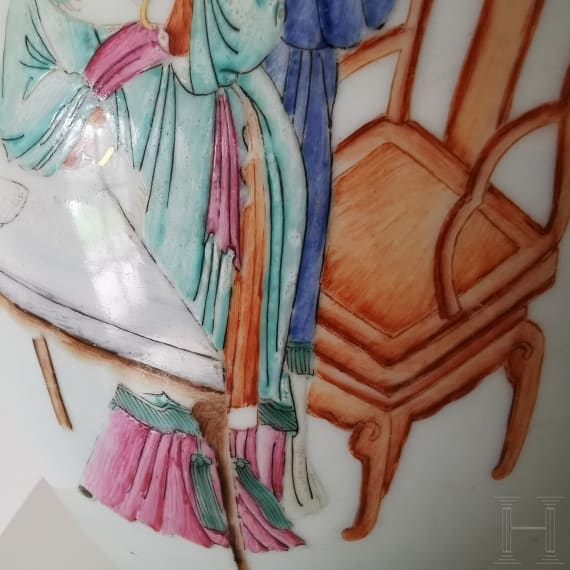 Famille-Rose-Ingwertopf, China, wohl Yongzheng-Periode, 18. Jhdt.