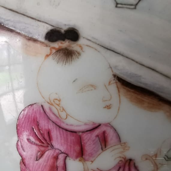 Famille-Rose-Ingwertopf, China, wohl Yongzheng-Periode, 18. Jhdt.