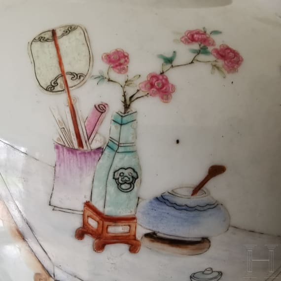 Famille-Rose-Ingwertopf, China, wohl Yongzheng-Periode, 18. Jhdt.