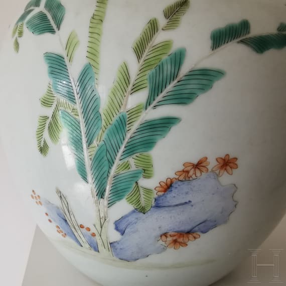 Famille-Rose-Ingwertopf, China, wohl Yongzheng-Periode, 18. Jhdt.
