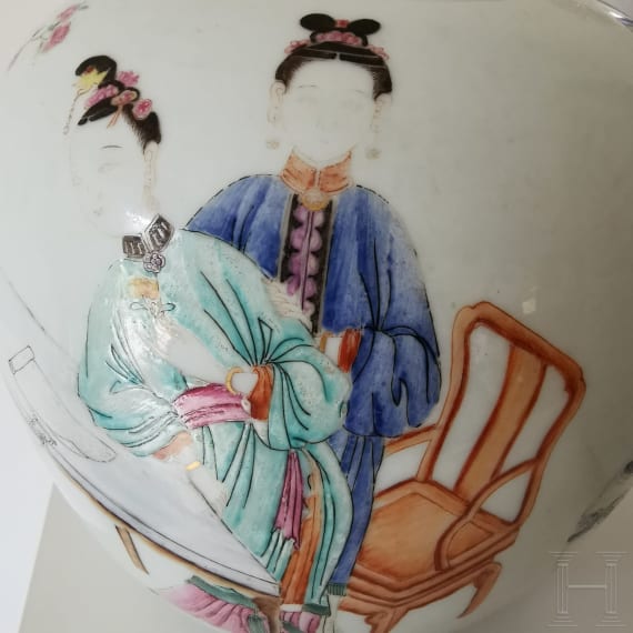 Famille-Rose-Ingwertopf, China, wohl Yongzheng-Periode, 18. Jhdt.