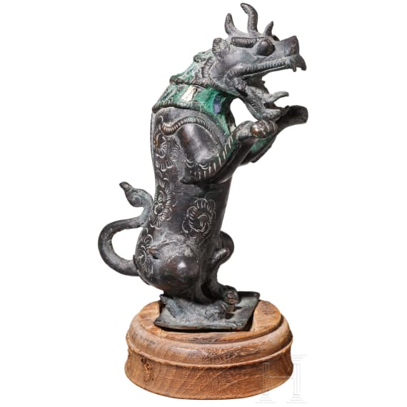 Bronze-Drache, China, 19./20. Jhdt.