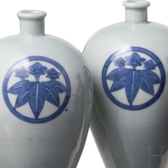 Sechs Keramikgef&auml;&szlig;e, Japan, Meiji-Periode