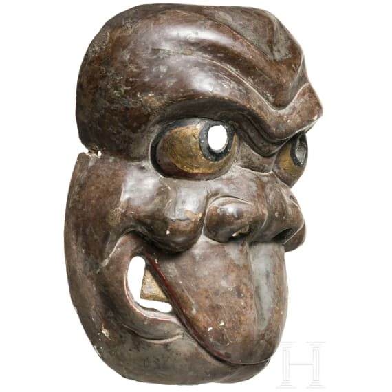 Zwei Nō-Masken, Japan, 19./20. Jhdt.