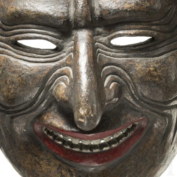 Zwei Nō-Masken, Japan, 19./20. Jhdt.