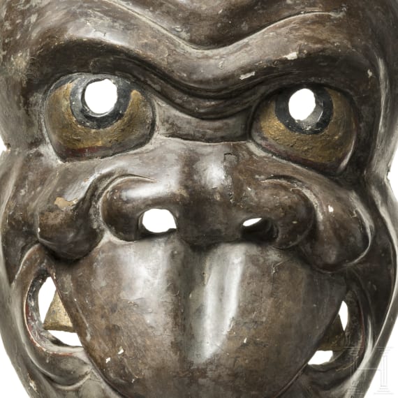 Zwei Nō-Masken, Japan, 19./20. Jhdt.