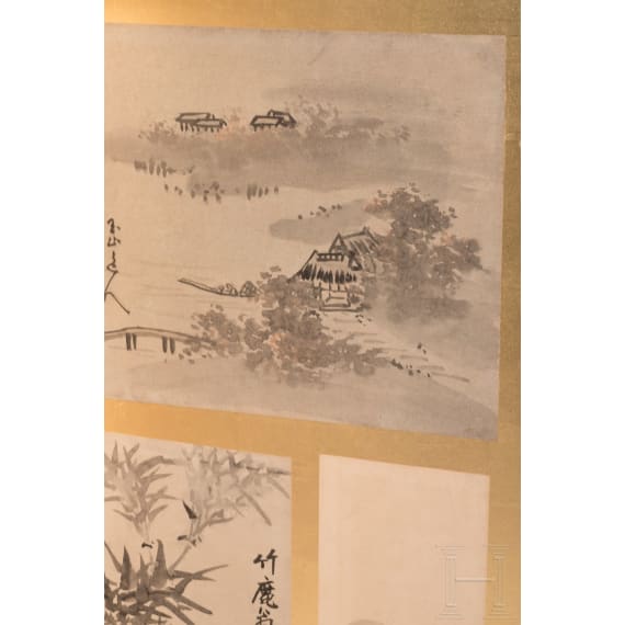 Biyobu (Stellschirm), Japan, sp&auml;te Edo/Showa-Periode