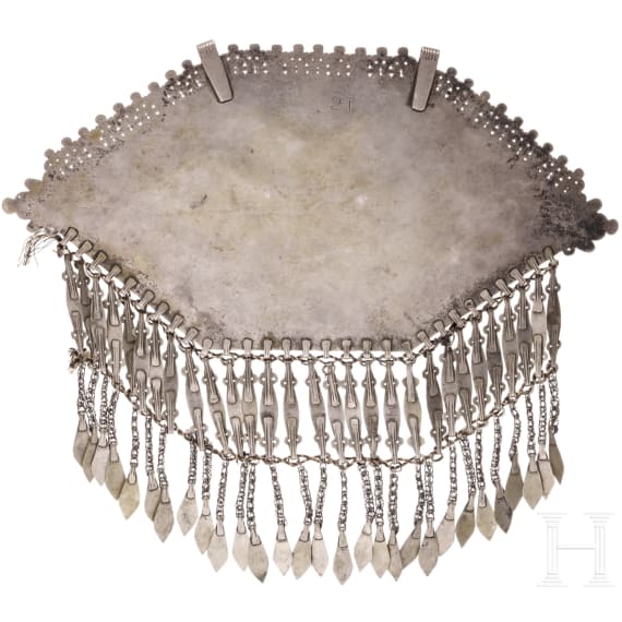 Gro&szlig;es silbernes Pektoral-Ornament, Teke, Turkmenistan, um 1900