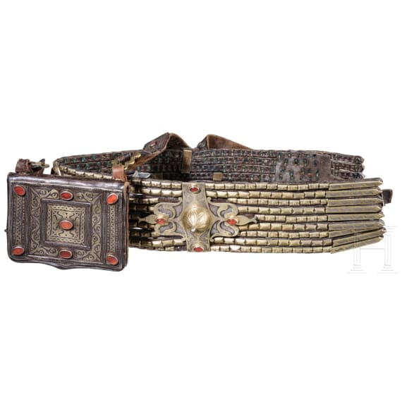 G&uuml;rtel und Tasche, Teke, Turkmenistan, um 1900
