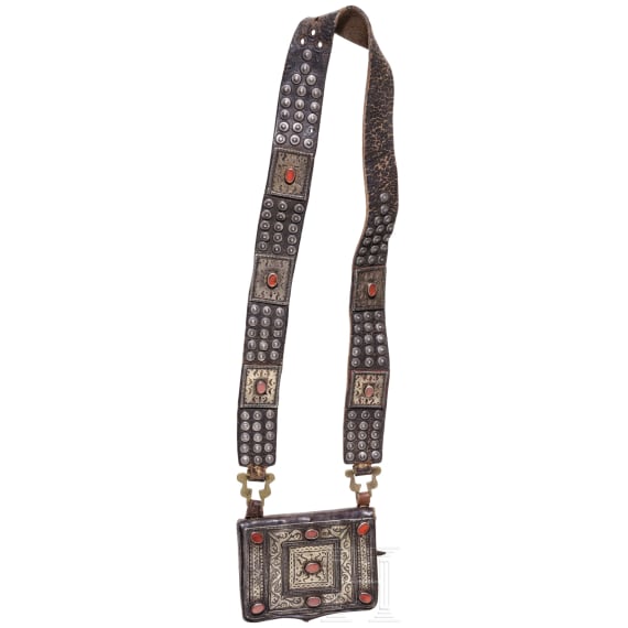 G&uuml;rtel und Tasche, Teke, Turkmenistan, um 1900