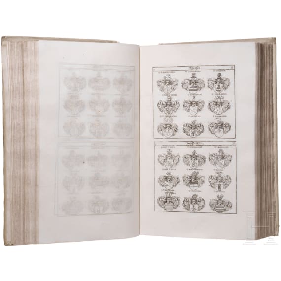 Siebmacher, Johann: Das grosse und vollst&auml;ndige anfangs Siebmacherische, hernacher f&uuml;rstische und helmerische, nun aber Weigelische Wappen-Buch in sechs Theilen, N&uuml;rnberg 1734