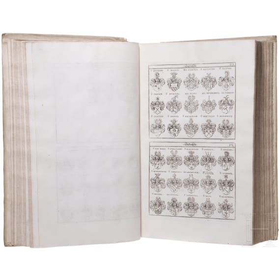 Siebmacher, Johann: Das grosse und vollst&auml;ndige anfangs Siebmacherische, hernacher f&uuml;rstische und helmerische, nun aber Weigelische Wappen-Buch in sechs Theilen, N&uuml;rnberg 1734