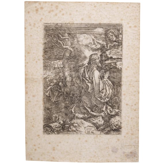 Albrecht D&uuml;rer (1471 - 1528), "Christus am &Ouml;lberg", Holzschnitt, 16./17. Jhdt.